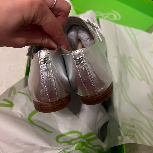 Sam Edelman MICAH MARY JANE FLAT SILVER - Picture 6 of 13